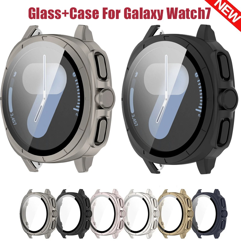 Samsung Smartwatch Accessories - Glass+Case For Samsung Galaxy Watch 7