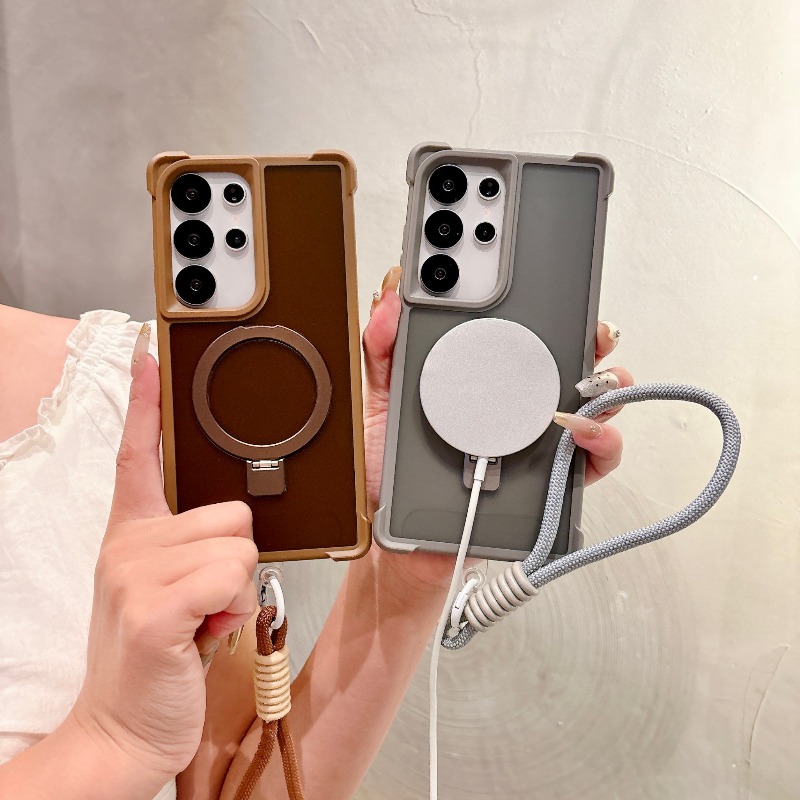 Magnetic Charging Stand - Luxury Matching Wrist Strap For Magsafe