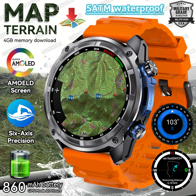 2025 New Terrain map GPS Smart - Smartwatch Store recension och pris