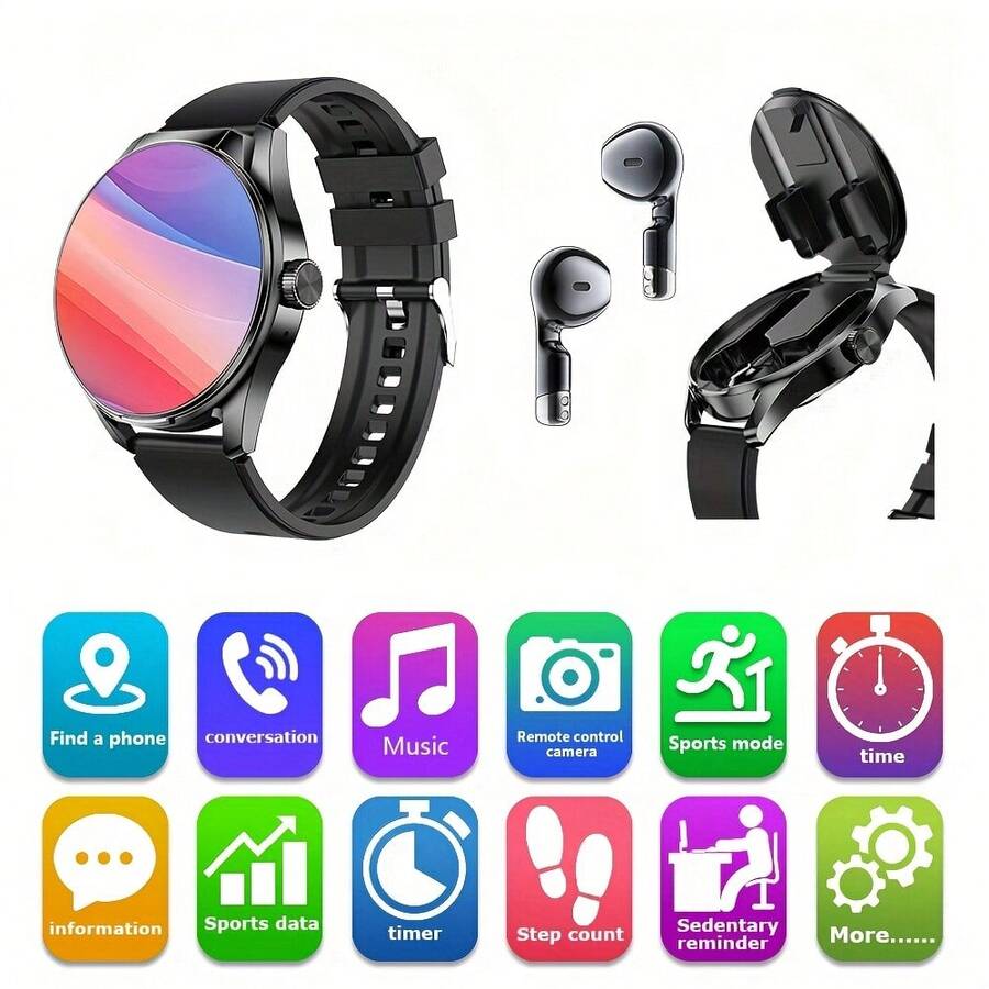 Smartwatch With Earbuds, 1.46- - Smartwatch Face recension och pris