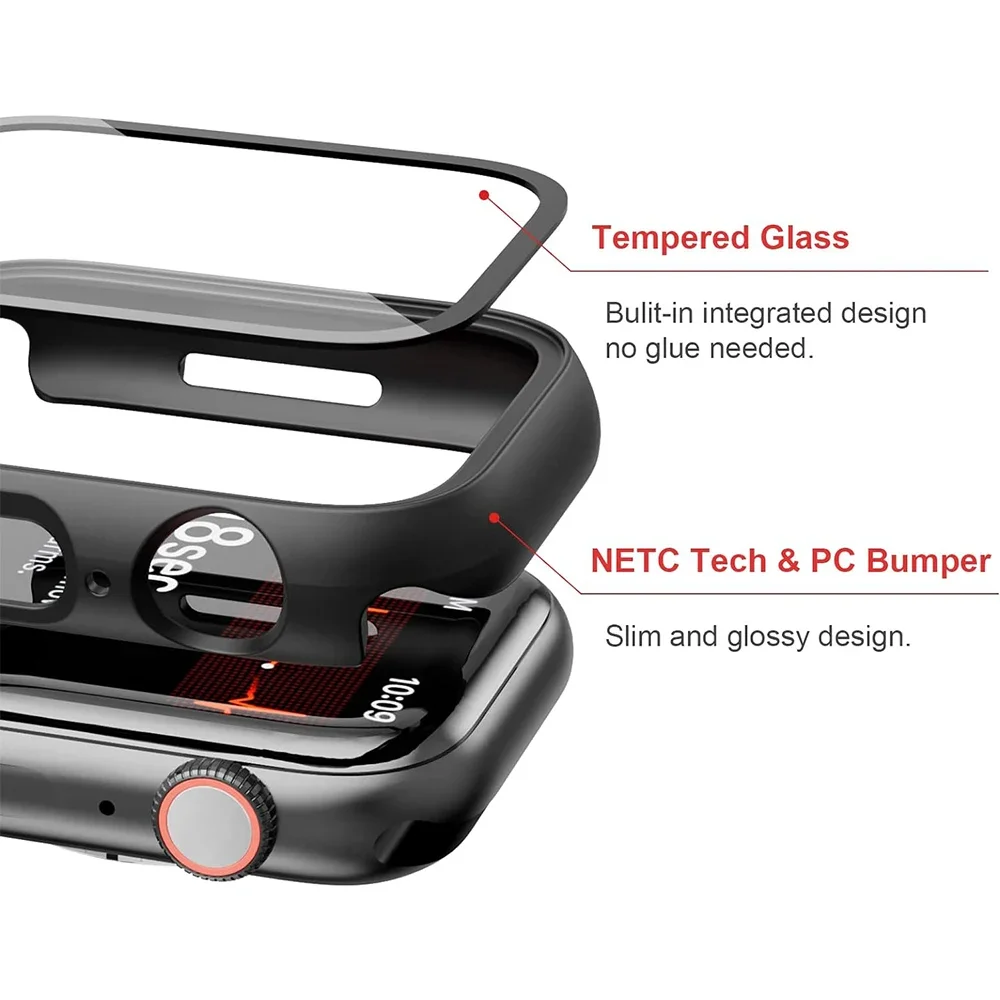 Tempered Glass Screen Protecto - Watch Case Bumper recension och pris