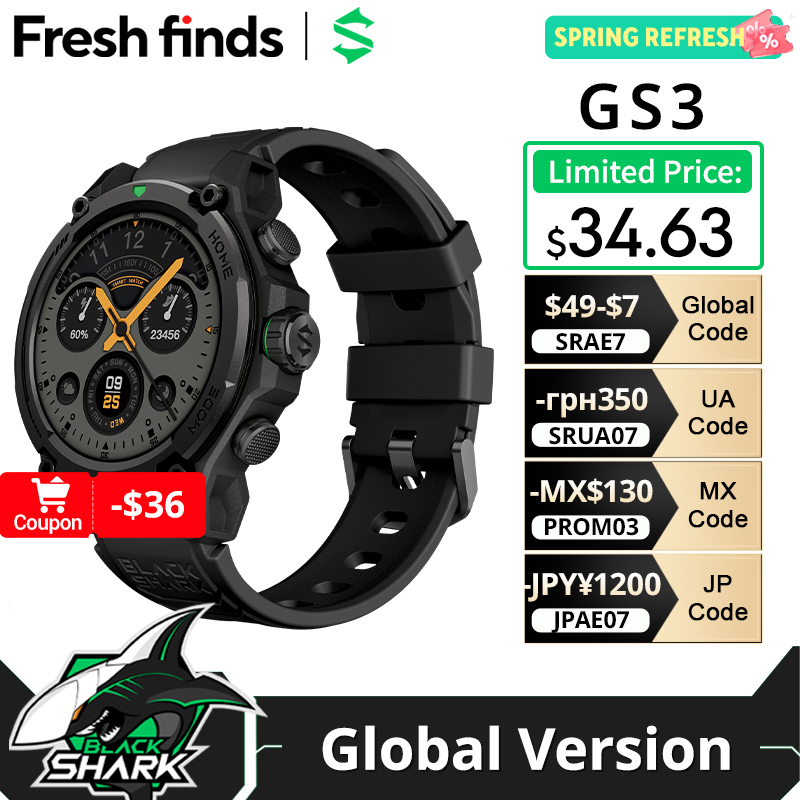 [World Premiere]Blackshark GS3 - Smartwatch Face recension och pris