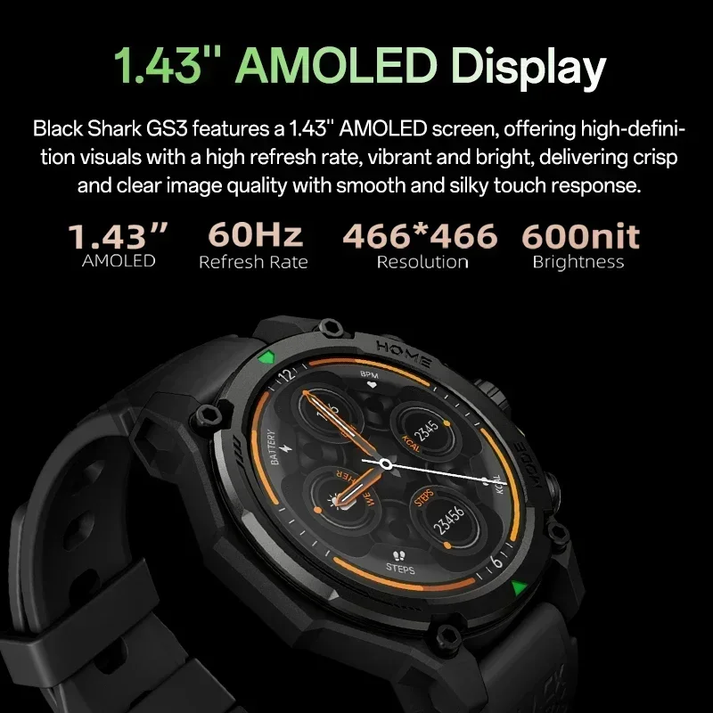 [World Premiere]Blackshark GS3 - Smartwatch Face recension och pris