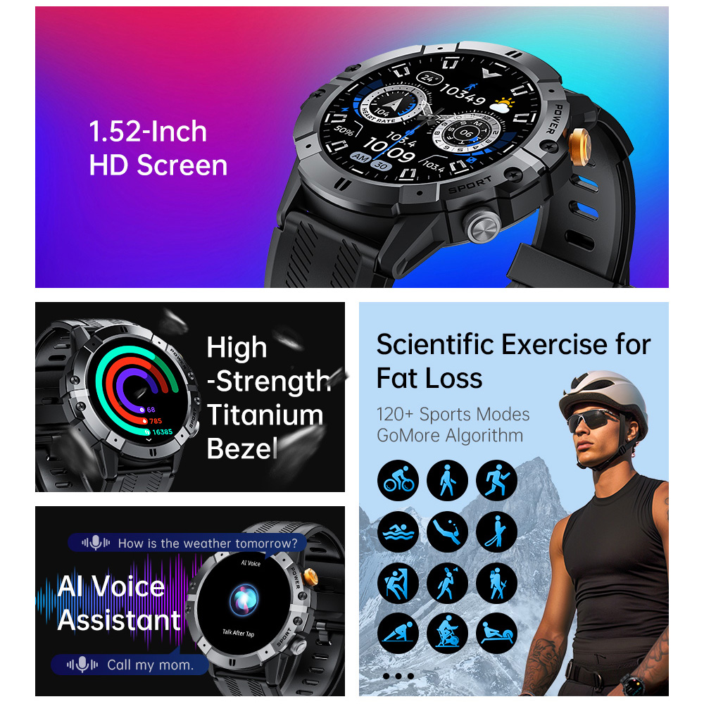 Outdoor Military Smart Watch B - Smartwatch Face recension och pris