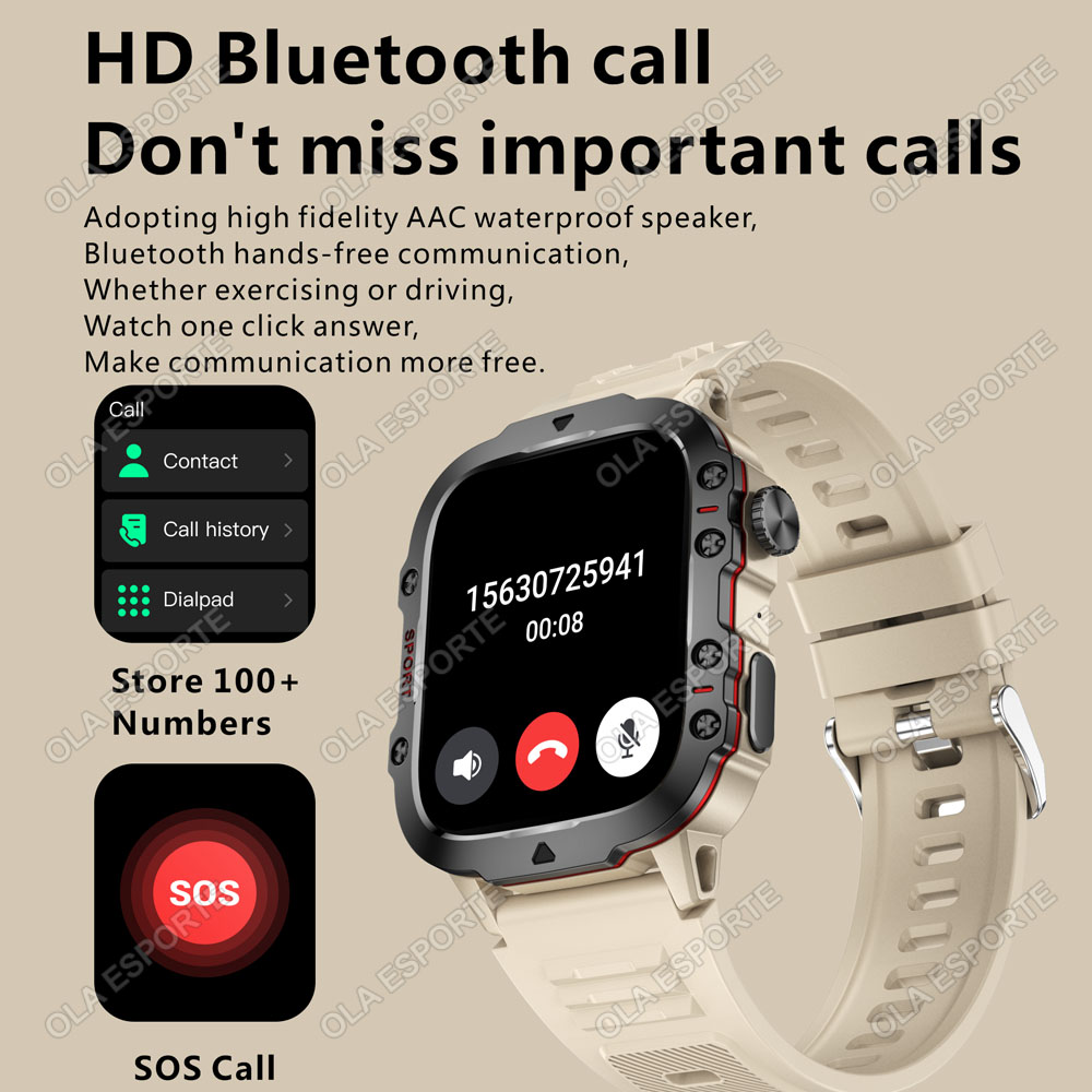 2025 New Military Smart Watch  - Smartwatch Face recension och pris