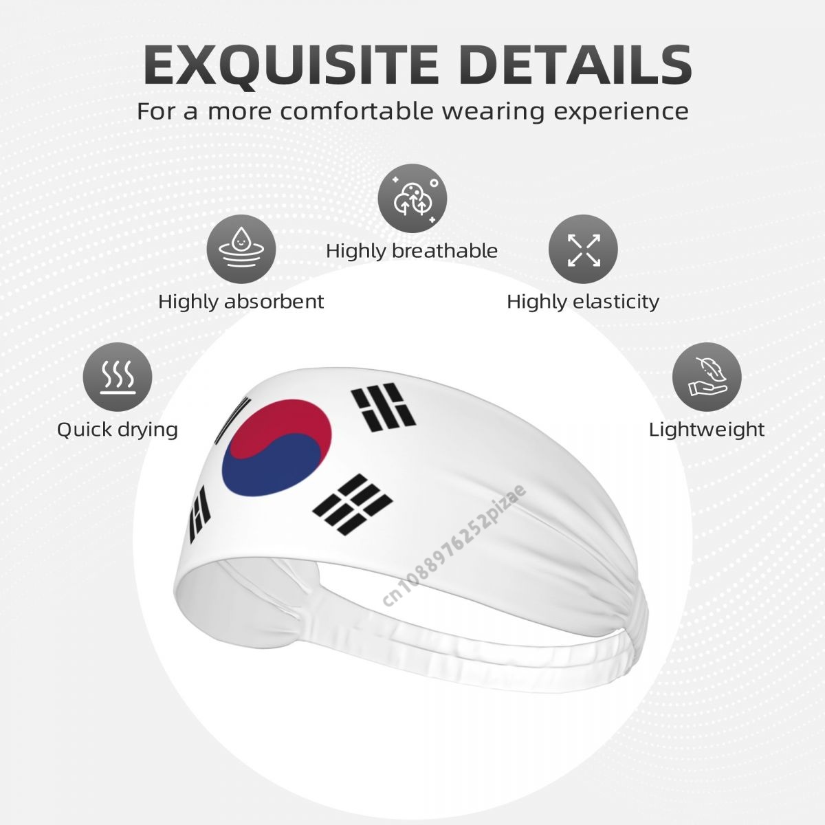 South Korea Flag Men Women Ban - Milanaise Mesh Band recension och pris