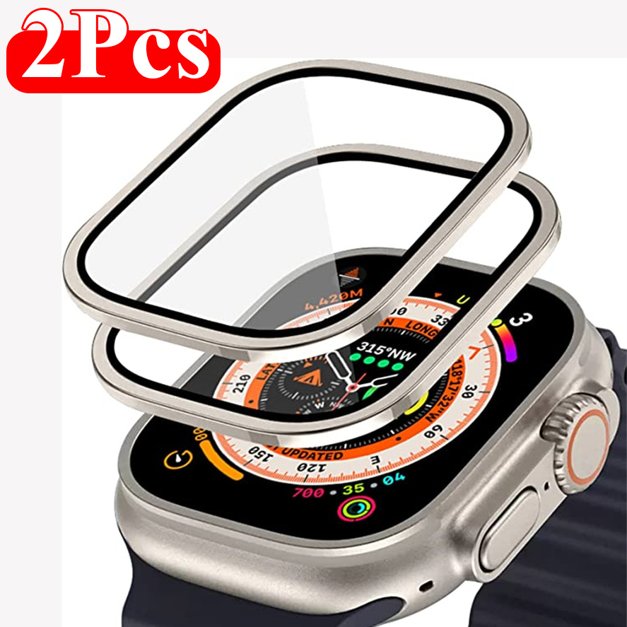 2PCS Aluminium Alloy Case+Temp - Watch Case Bumper recension och pris