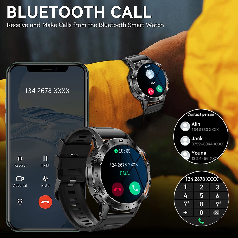 MEVADEN Steel 1.39 inch Men Lu - Smartwatch Face recension och pris