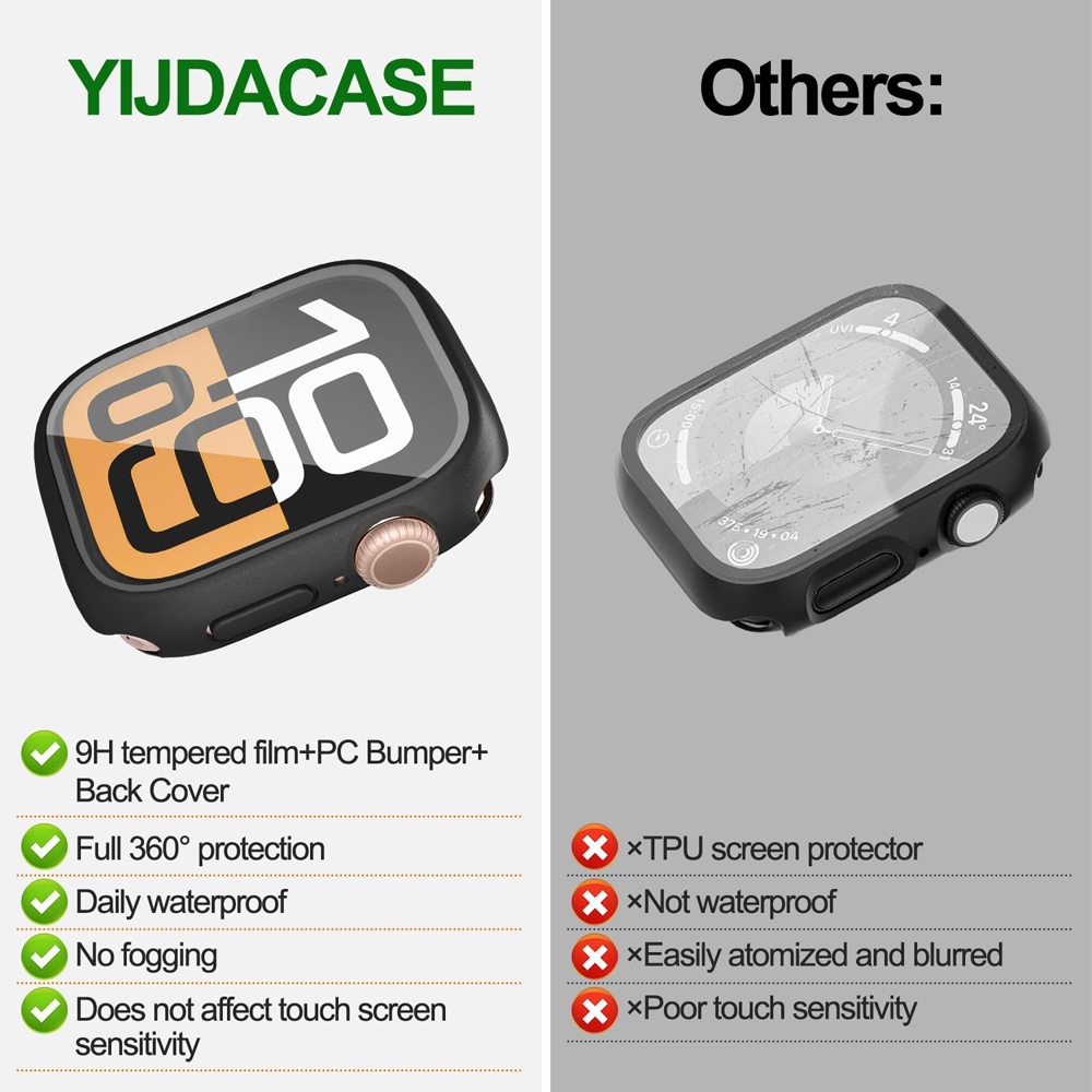 for Apple Watch Case 46mm 45mm - Smartwatch Face recension och pris