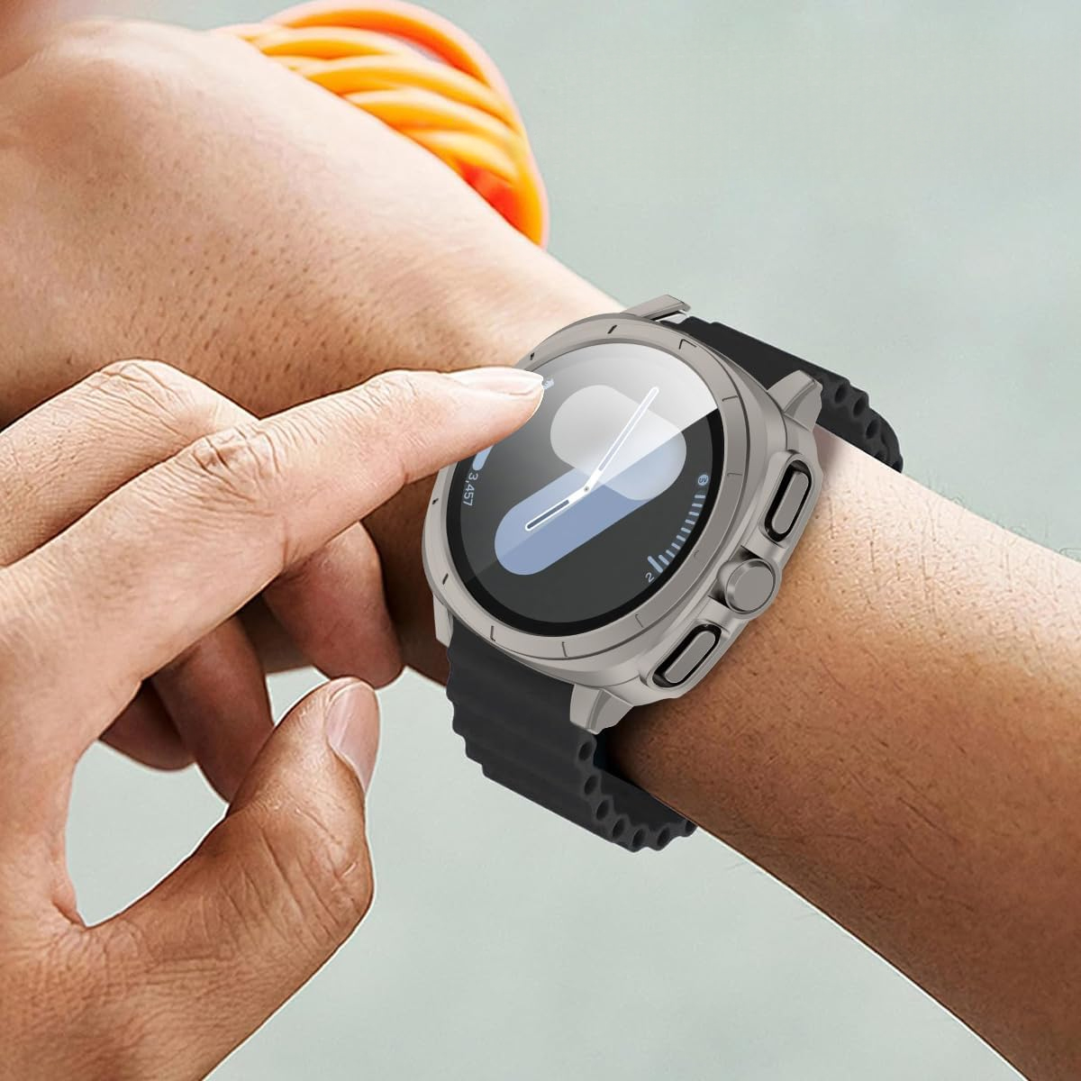 Glass+Case For Samsung Galaxy  - Samsung Smartwatch Accessories recension och pris