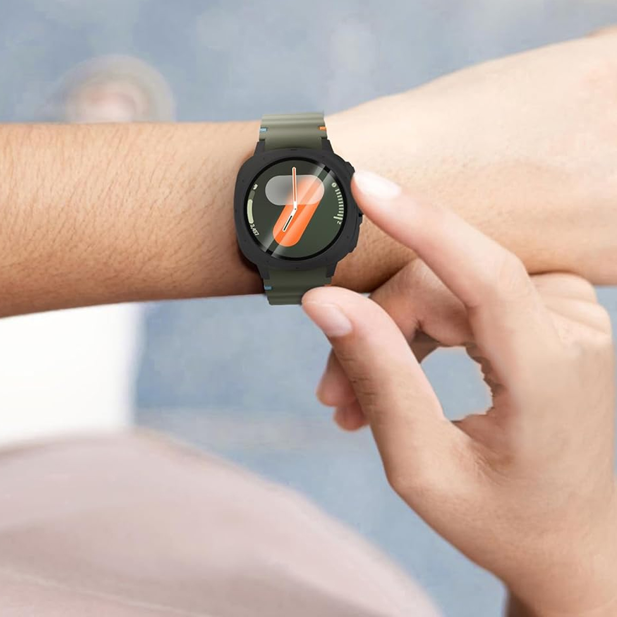 Glass+Case For Samsung Galaxy  - Samsung Smartwatch Accessories recension och pris