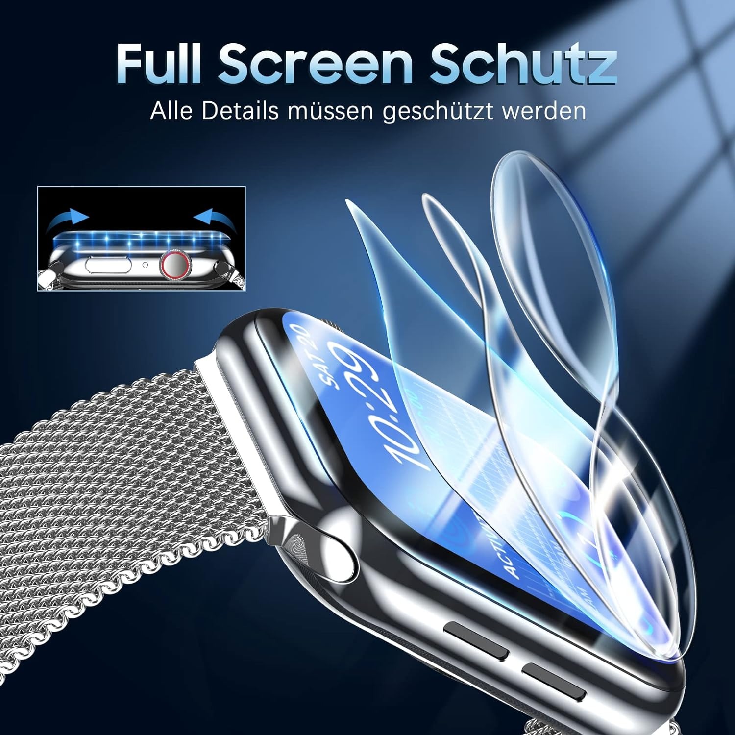 5PCS Hydrogel Film for Apple W - Watch Case Bumper recension och pris