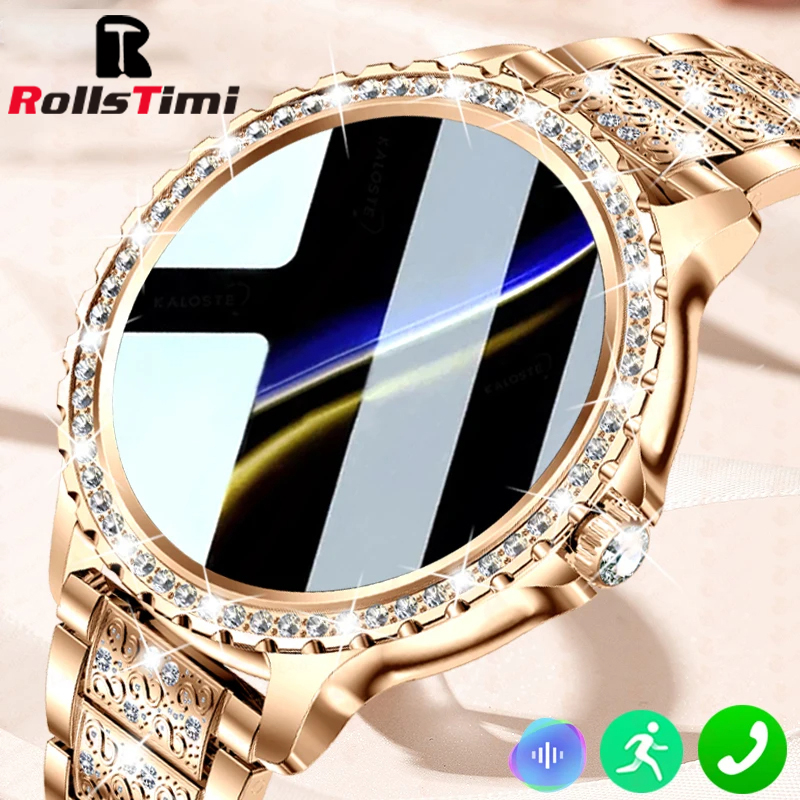 Fashion Luxury Gold Women Smar - Smartwatch Face recension och pris